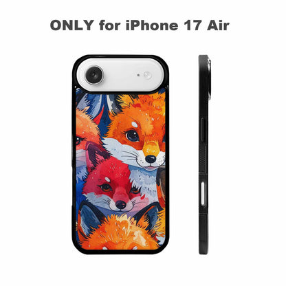 iPhone 17 Air Case — Watercolor Kawaii Fox Faces Watercolor Abstract, Custom Made Phone Cover