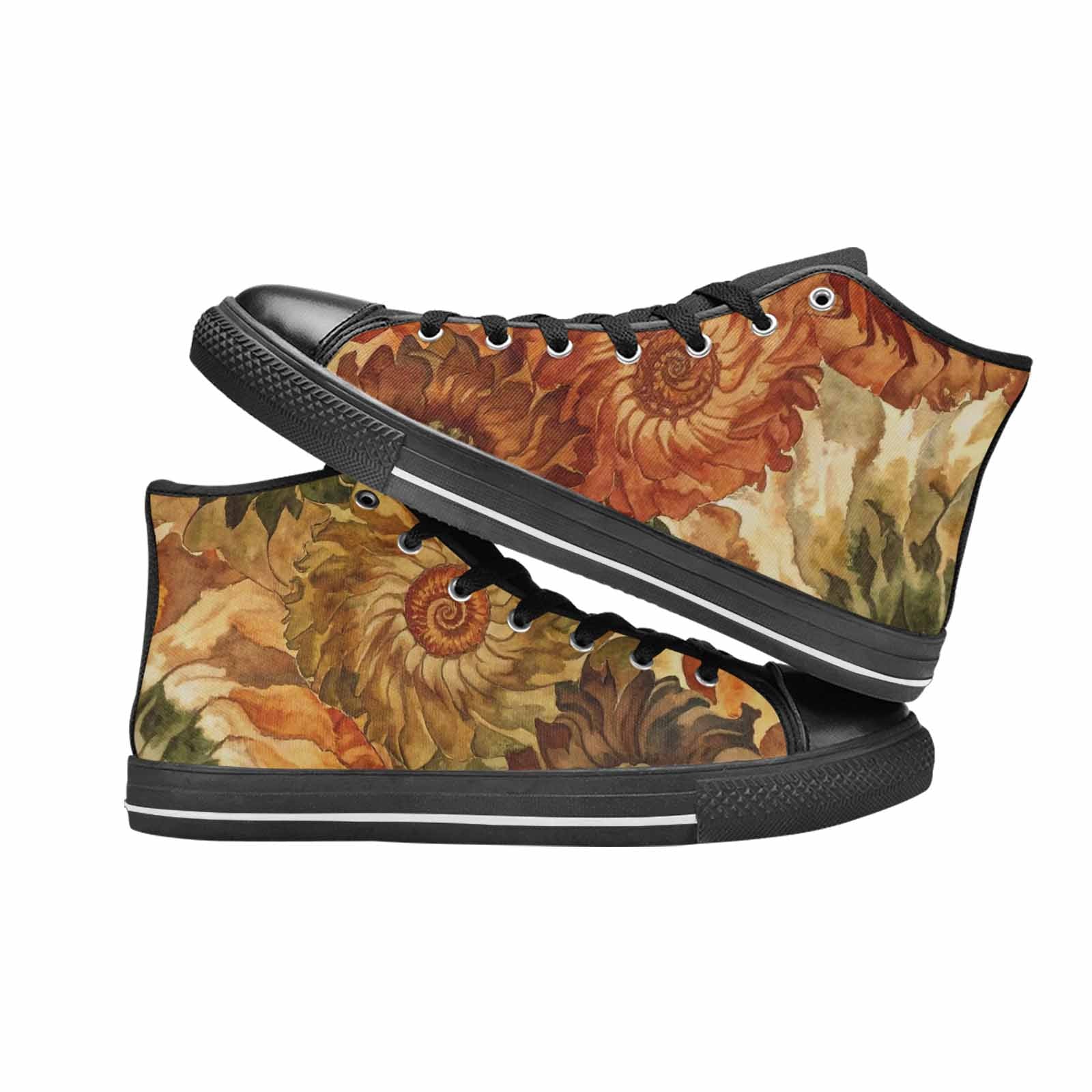MEN'S Tie Dye - High Top Canvas Dark Academia Custom Sneakers