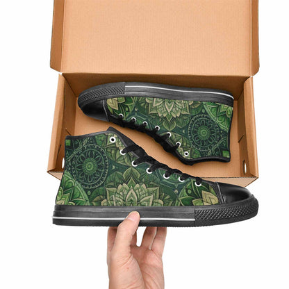 WOMEN'S Mandala High Top Canvas Grunge Shoes