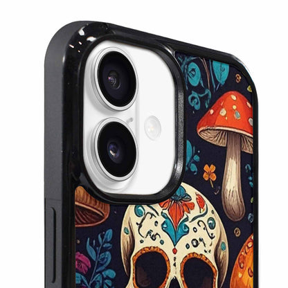 iPhone 17 Case — Mushrooms And Skulls Gothic Skulls, Custom Phone Case