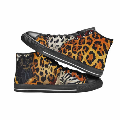 WOMEN'S Animal Print High Top Canvas Cottagecore Custom Shoes