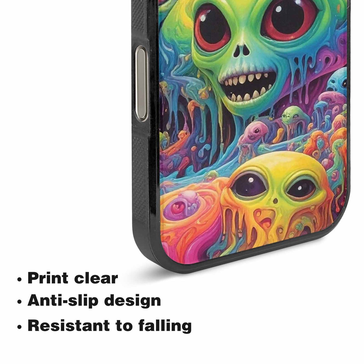 iPhone 16 Pro Case — Aliens Tie Dyemelting Aliens P, Personalized Phone Case