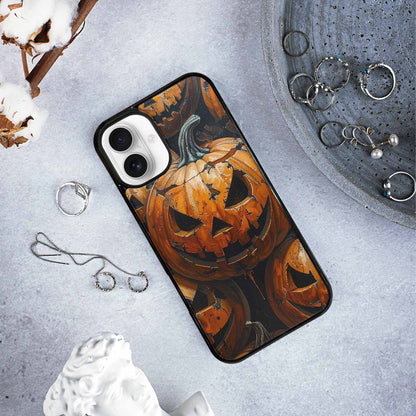 iPhone 16 Plus Case — Halloween Cracked Jackolantern, Personalized Phone Case