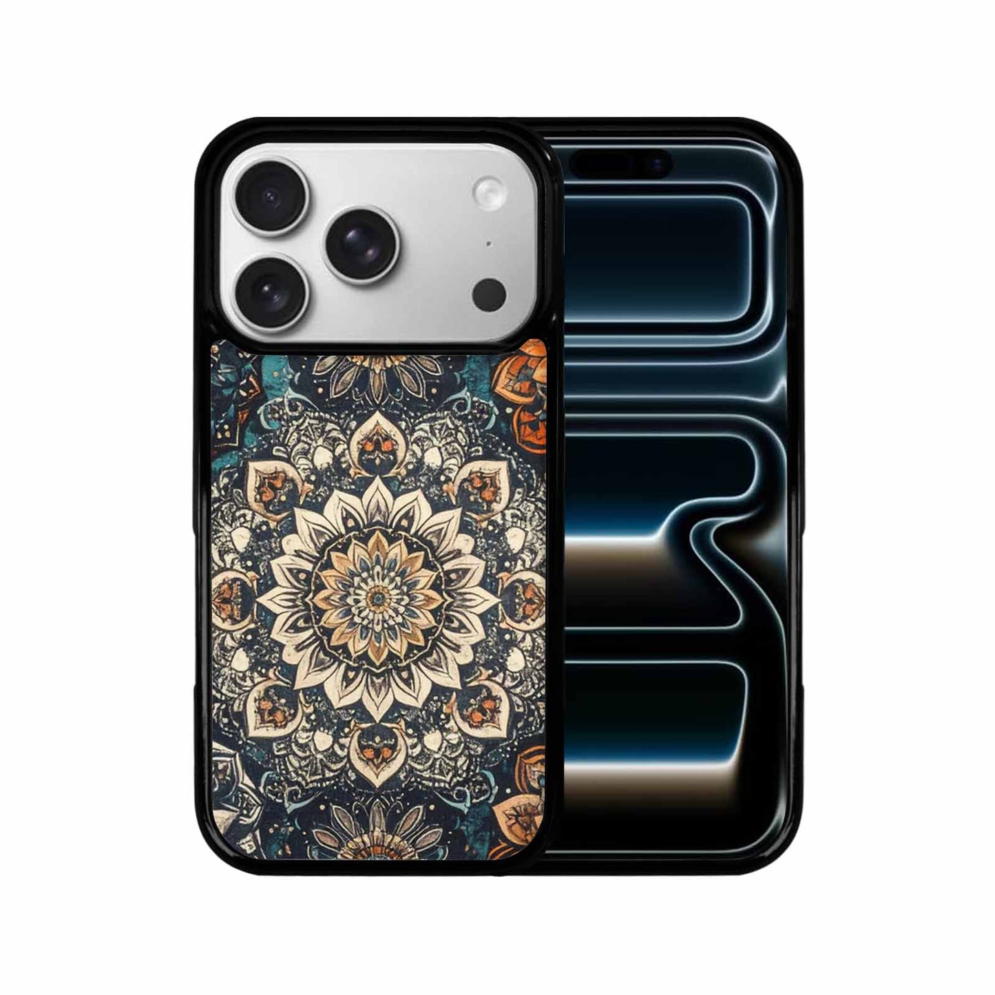 iPhone 17 Pro Case — Small Mandala Pattern Randomly Varying Floral, Custom Printed Phone Case