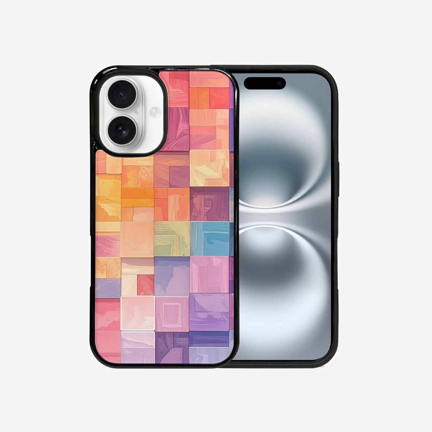 iPhone 16 Case — Color Gradient Fade Pattern Hundreds Of, Custom Designed Case Cover