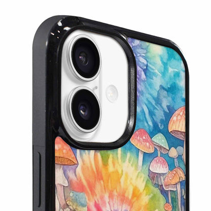 iPhone 17 Case — Mushrooms Tie Dyemushrooms Pat Tie Dye, Custom Print Case Cover