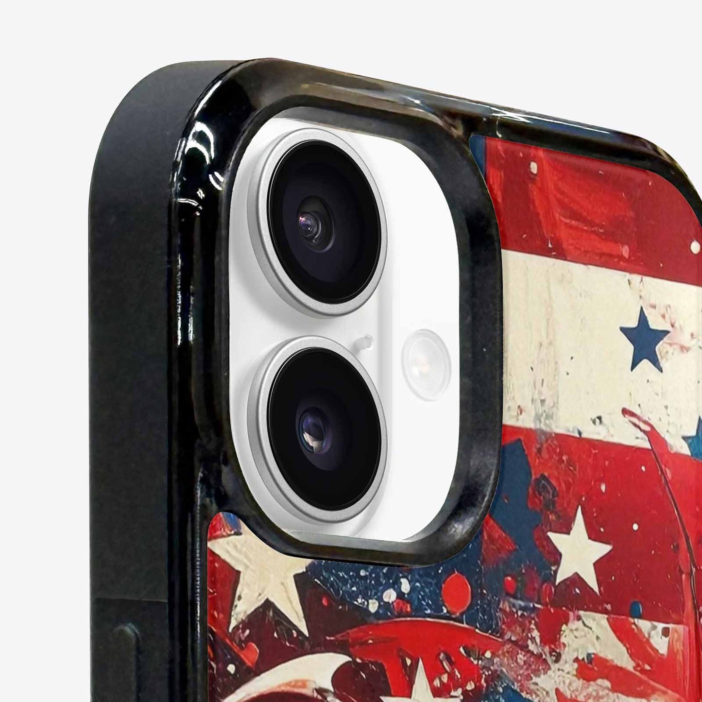 iPhone 16 Case — Patriotic Stars And Stripes American Stars, Custom Art Phone Cover