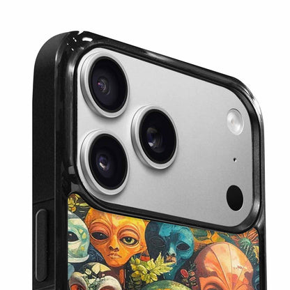 iPhone 17 Pro Max Case — Aliens Pattern Hundreds Of Alien Scifi, Custom Phone Case