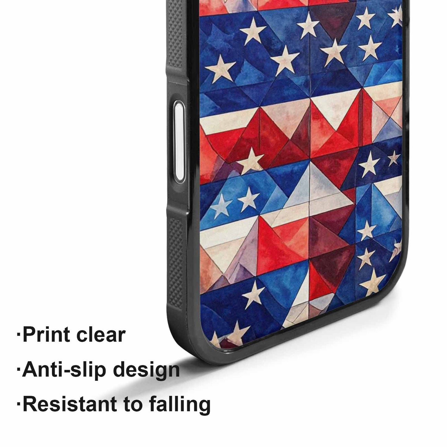 iPhone 17 Case — Small American Flag Stars Galaxy Space, Custom Made Phone Cover