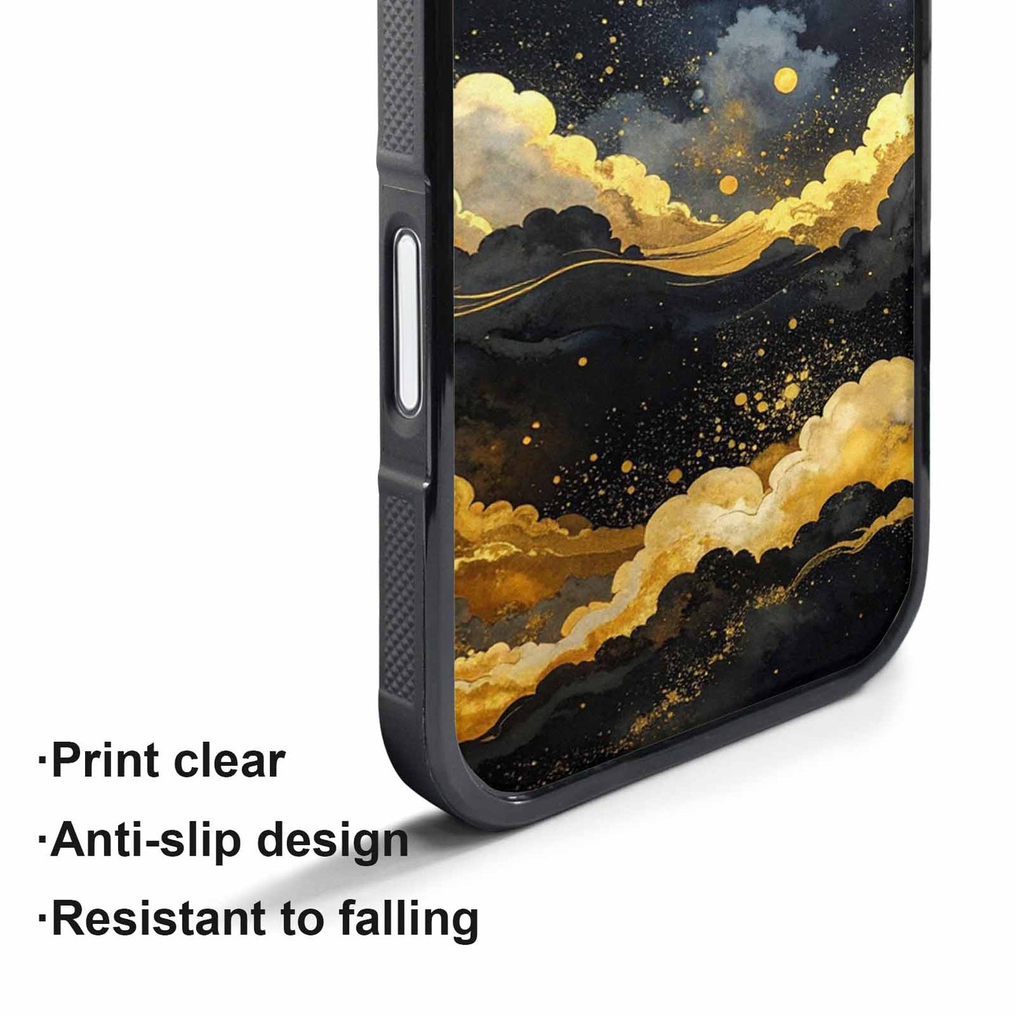 iPhone 17 Pro Case — Seamless Repeating Pattern Of Overlapping Galaxy, Personalized Phone Case