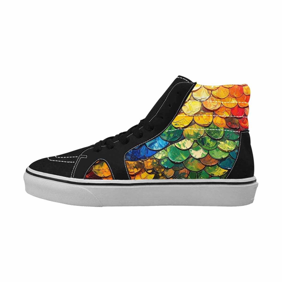 MEN'S Reptile Scale High Top Canvas Y2K Custom Shoes
