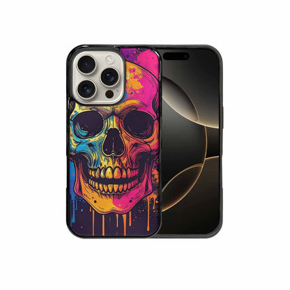 iPhone 16 Pro Case — Skulls Splatter Comic, Original Design Phone Case