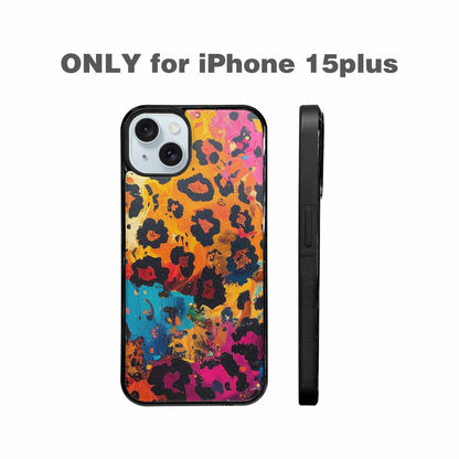 iPhone 15 Plus Case — Full Color Vibrant Animal Print Animal, Custom Made Phone Cover