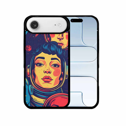 iPhone 17 Air Case — Retro Astronaut Cartoon Art Pattern Retro, Custom Made Phone Cover