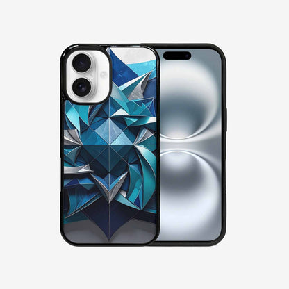 iPhone 16 Case — Geometric Origami Art Pattern, Original Design Phone Case