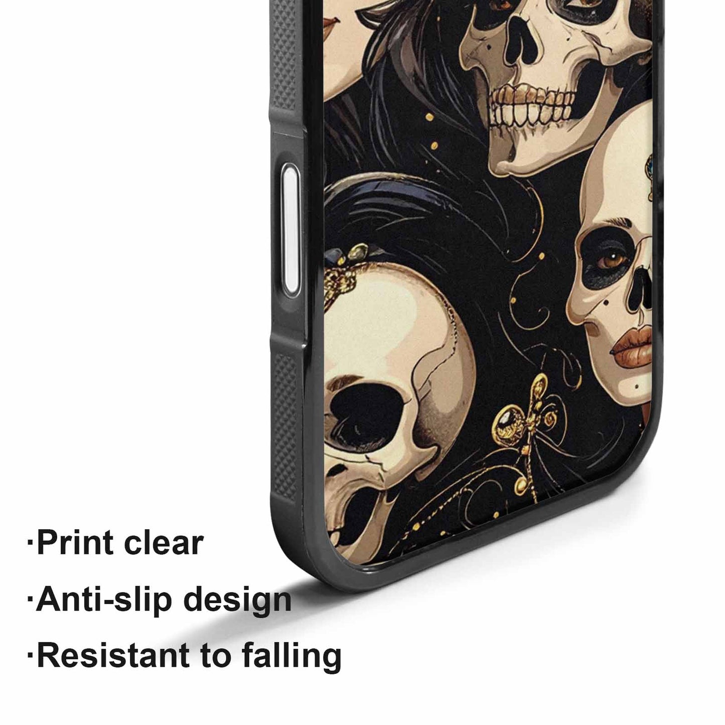 iPhone 17 Case — Skull Dark Art Gothic Print Gothic, Unique Phone Case Design