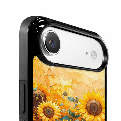 iPhone 17 Air Case — Full Color Vibrant Sunflower Burst Floral, Custom Print Case Cover
