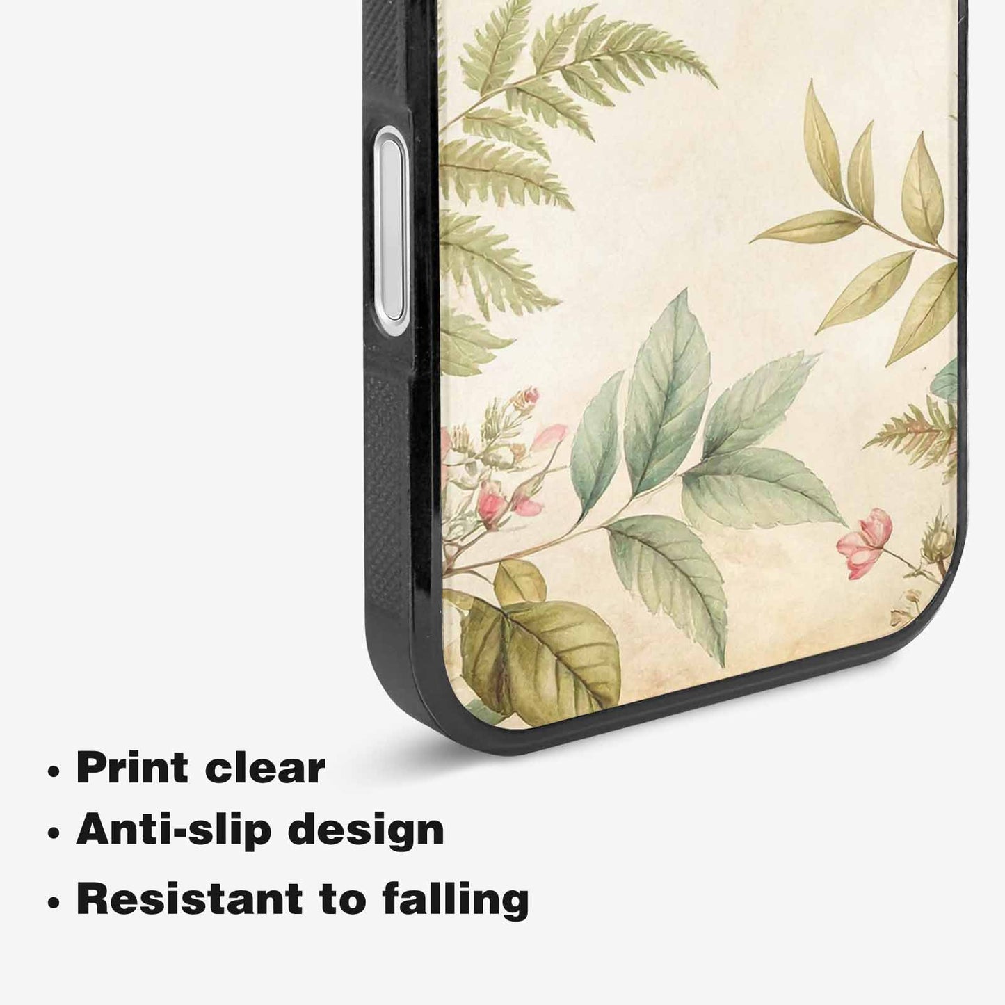 iPhone 16 Case — Vintage Botanical Art Pattern, Custom Art Phone Cover
