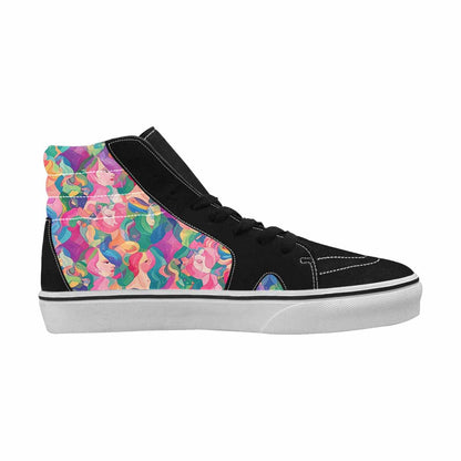 MEN'S Polysexual Flag Color High Top Canvas Vibrant Chaos Custom Shoes