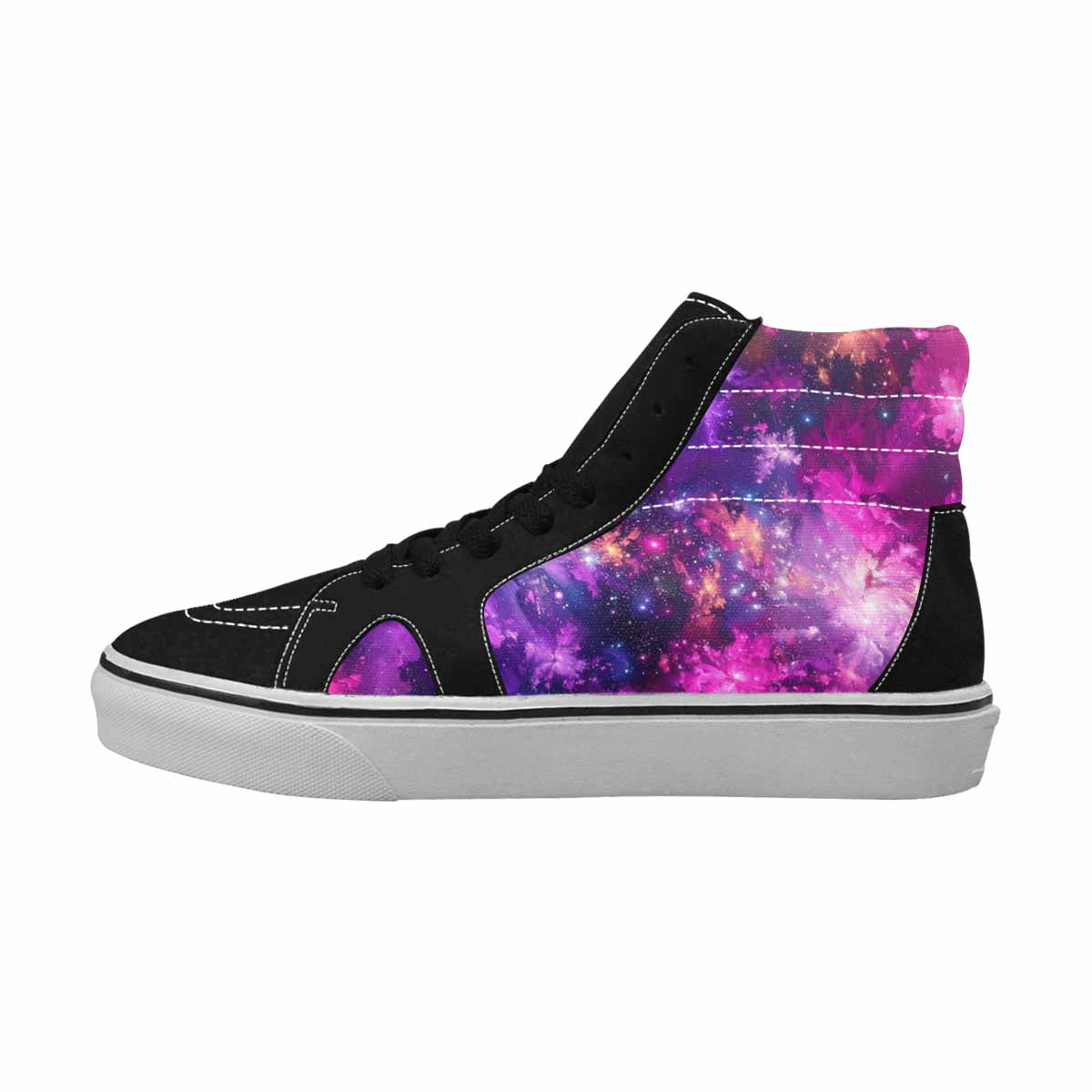 MEN'S Galaxy Nebula Galaxy Nebula High Top Canvas Kaleidoscope Custom Sneakers