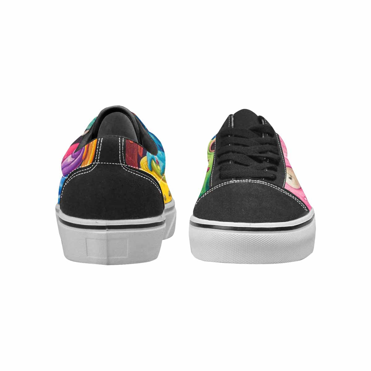 WOMEN'S Melting Ice Cream Monster Lace-Up Canvas Dreamcore Shoes