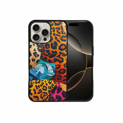iPhone 16 Pro Max Case — Full Color Vibrant Animal Print Animal, Personalized Phone Case