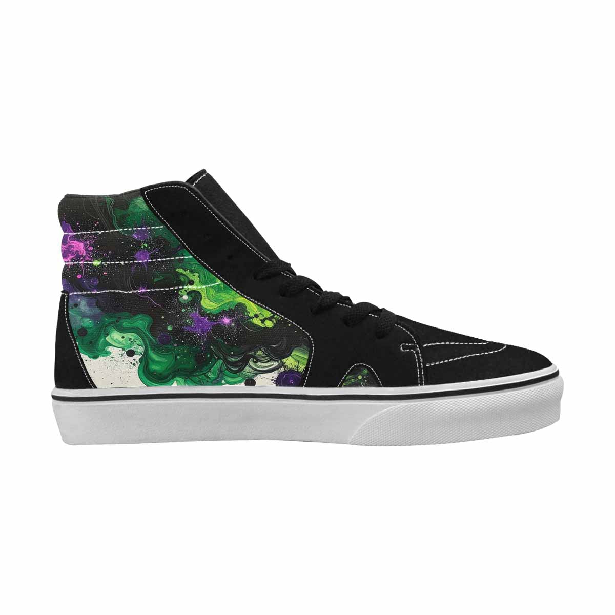 MEN'S Galaxy Nebula High Top Canvas Vibrant Chaos Sneakers