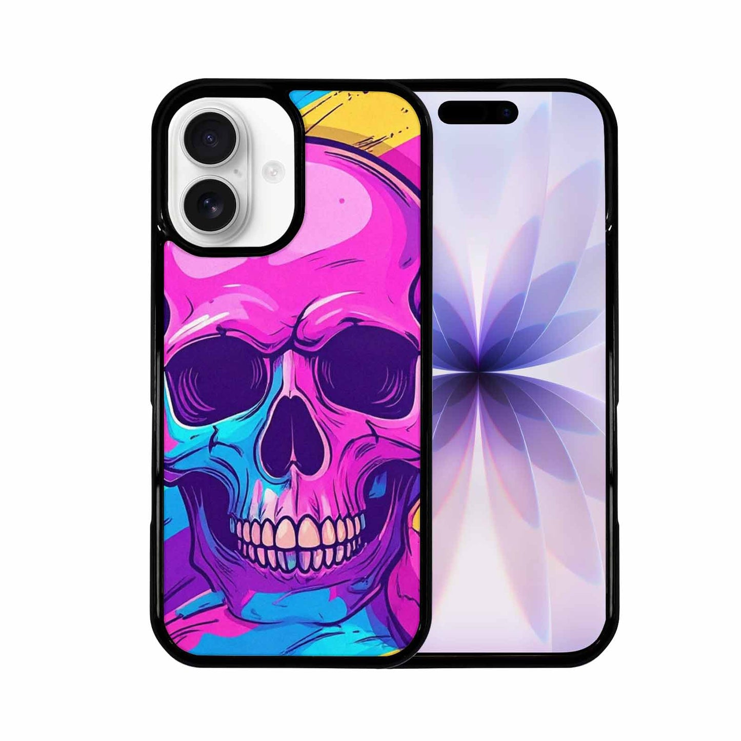 iPhone 17 Case — Pride Flag Skulls Seamless Gothic Skulls, Custom Phone Case