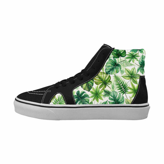 WOMEN'S Seven-Point Palmate Leaf High Top Canvas Surreal Shoes