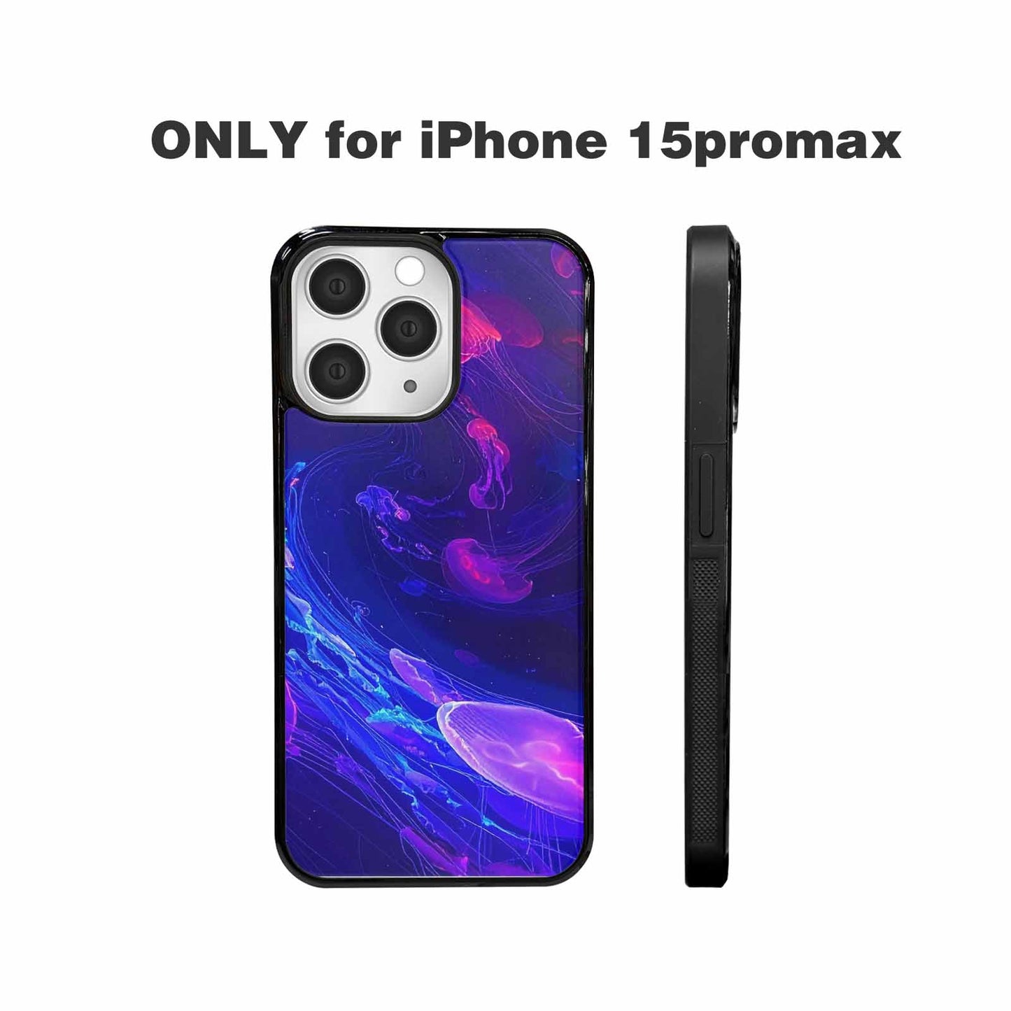 iPhone 15 Pro Max Case — Jellyfish Glow Jellyfish Glow Pattern Hundreds, Custom Made Phone Cover