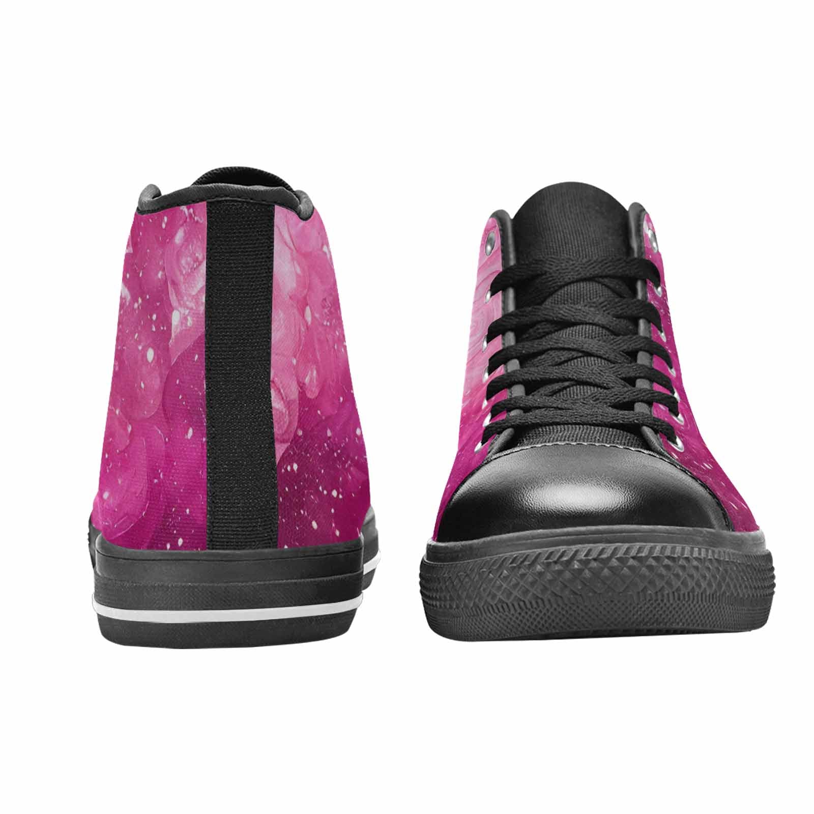 WOMEN'S Galaxy Art - High Top Canvas Grunge Shoes