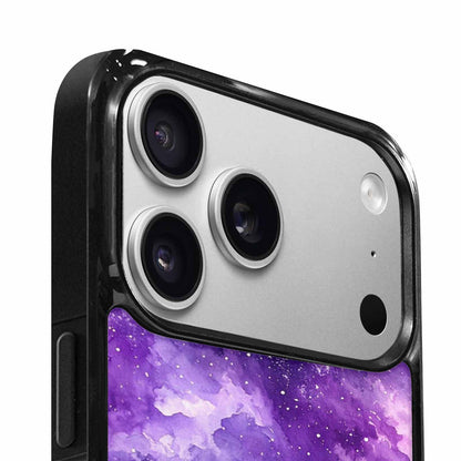 iPhone 17 Pro Max Case — Galaxy Art Purple Nebula Galaxy Space, Custom Printed Phone Case