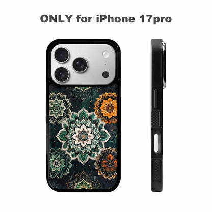 iPhone 17 Pro Case — Small Mandala Pattern Randomly Varying Floral, Custom Print Case Cover