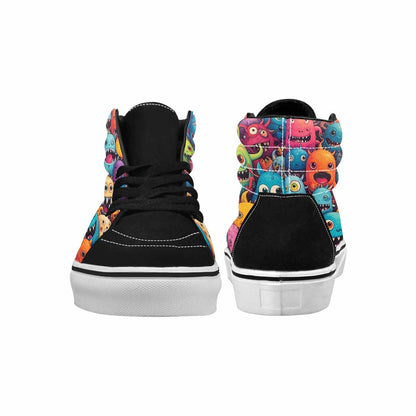 MEN'S Monsters (general) Cartoon Monst High Top Canvas Cottagecore Sneakers