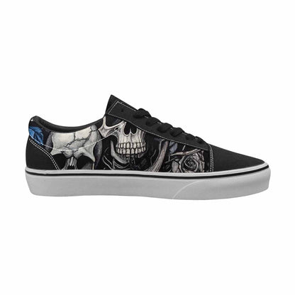 WOMEN'S Skull Roses Lace-Up Canvas Surreal Custom Shoes