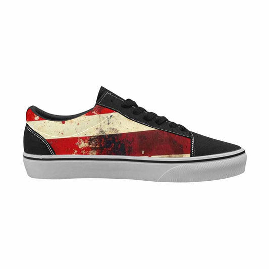 MEN'S American Flag Stars Canvas Lace-Up Vibrant Chaos Shoes