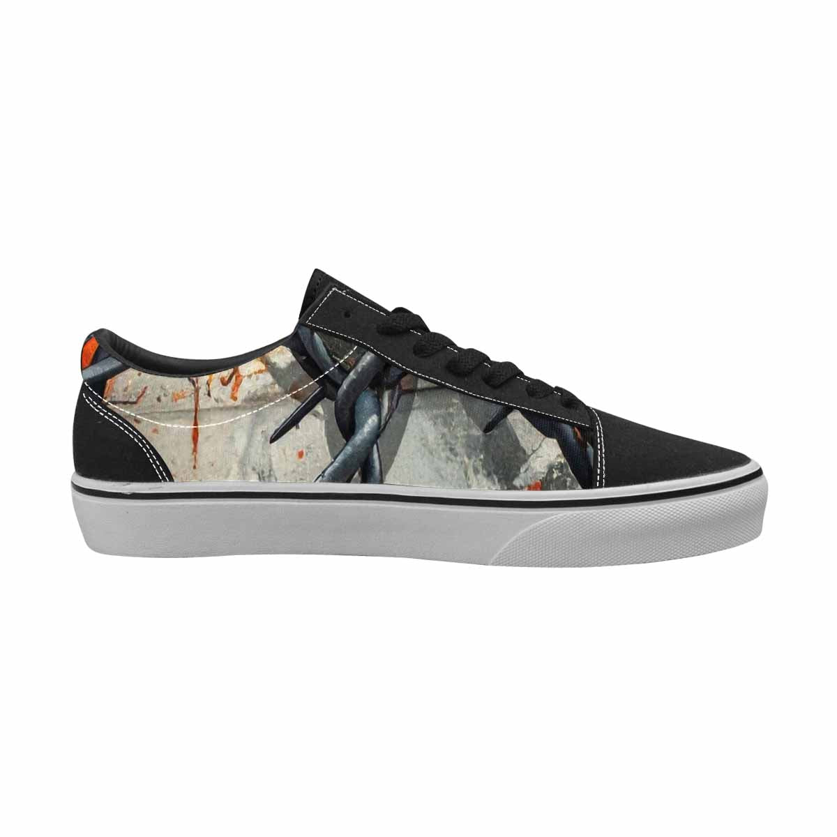 MEN'S Barbed Wire Chain Canvas Lace-Up Y2K Shoes