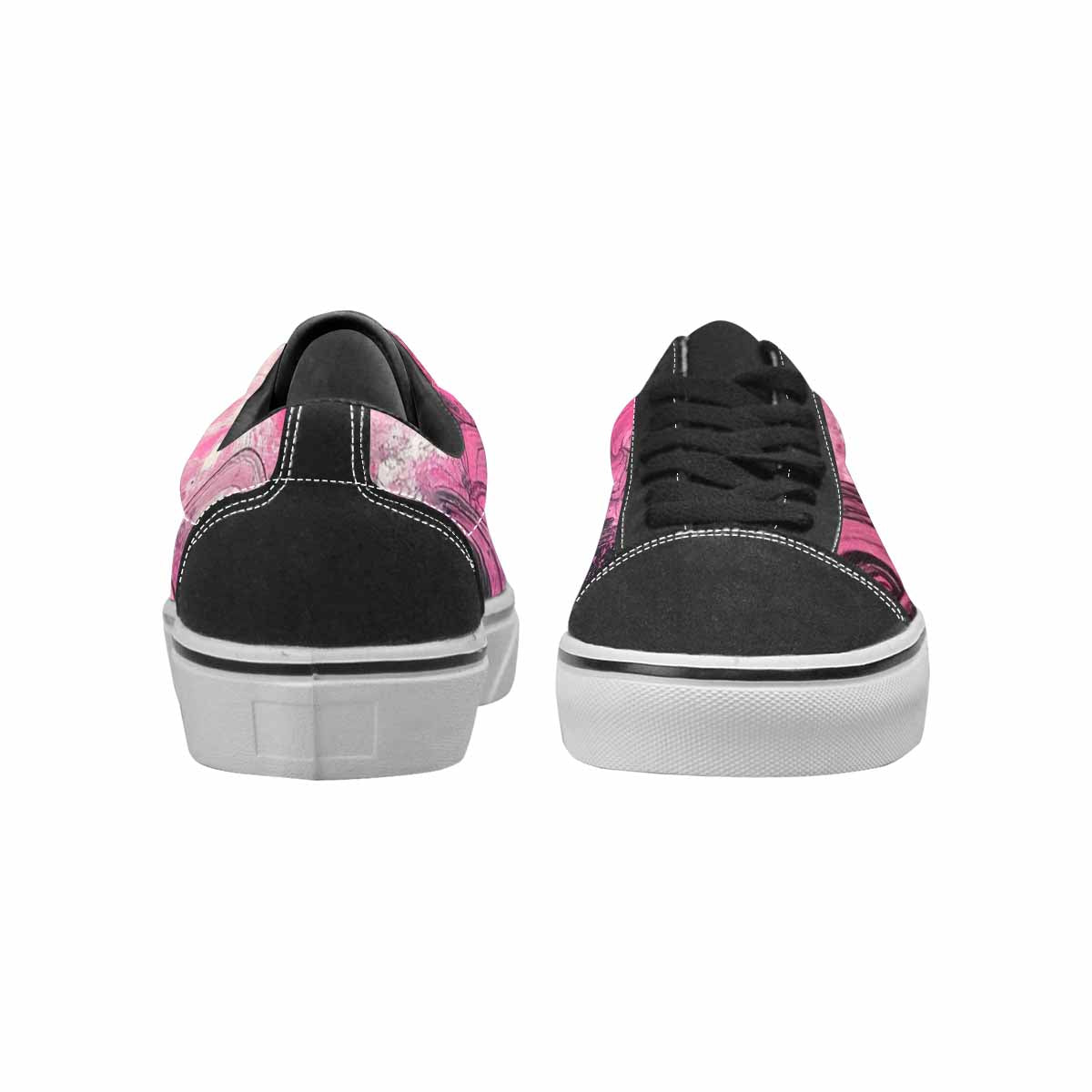 WOMEN'S Van Gogh Swirl Lace-Up Canvas Vivid Custom Sneakers