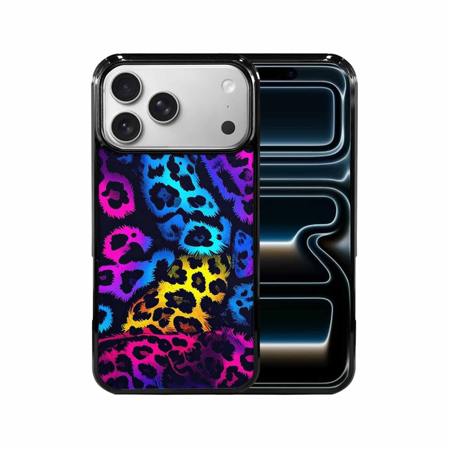 iPhone 17 Pro Max Case — Leopard Print Neon Animal Print, Unique Phone Case Design