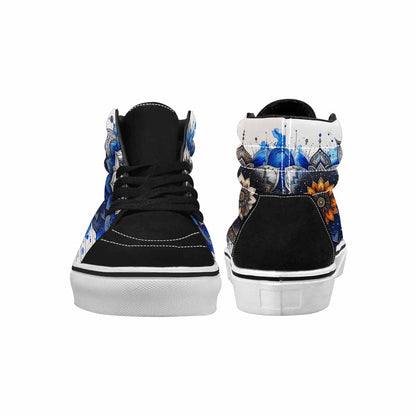 MEN'S Mandala Medallion High Top Canvas Kaleidoscope Sneakers