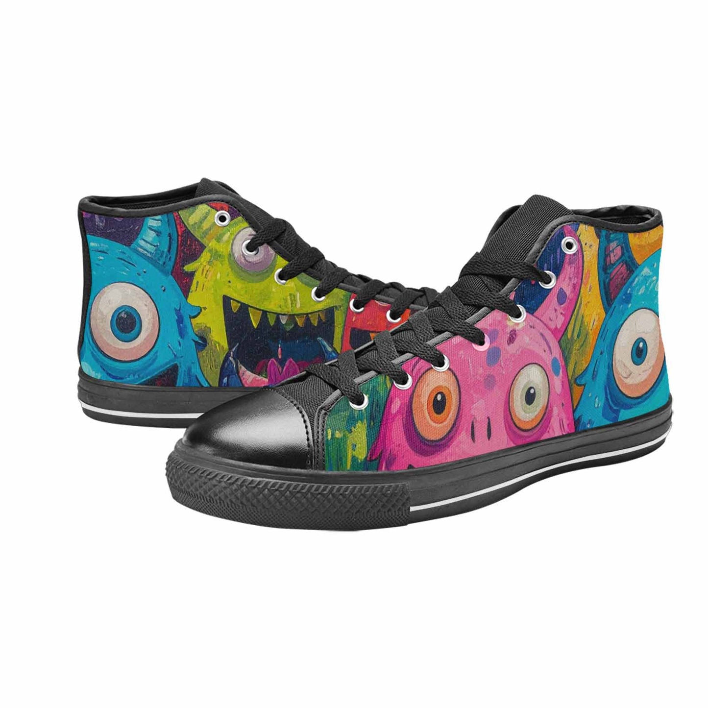 WOMEN'S Goofy Cartoon Monster High Top Canvas Dreamcore Shoes