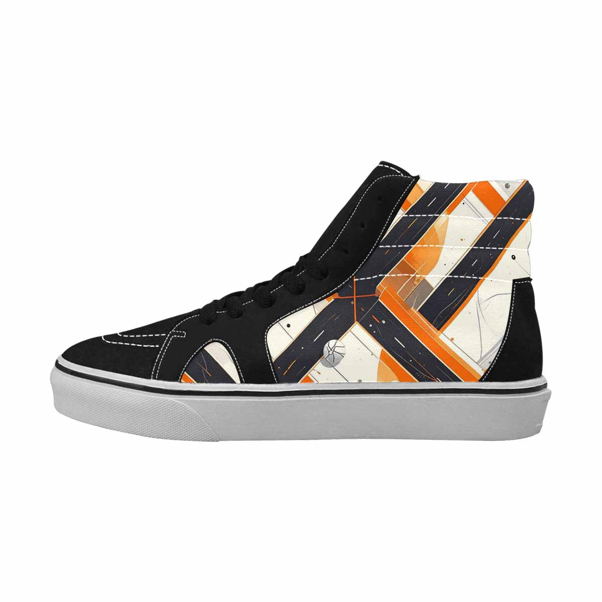 MEN'S Dark Black White Repeat White 3 Ferion