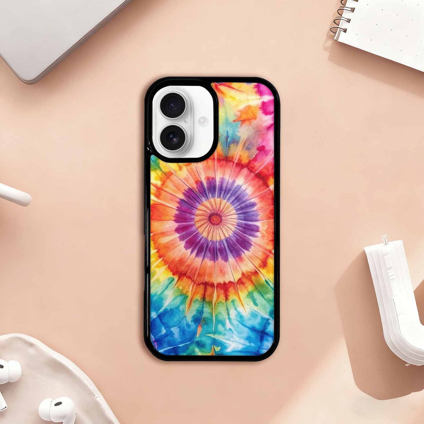 iPhone 17 Case — Small Tie Dye Swirl Tie Dye, Personalized Phone Case