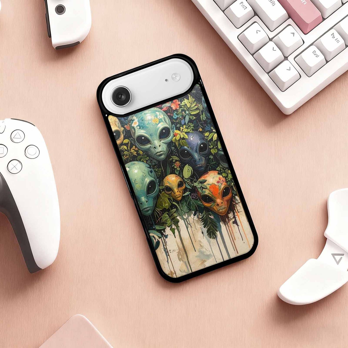 iPhone 17 Air Case — Aliens Pattern Hundreds Of Sma Alien, Custom Phone Case