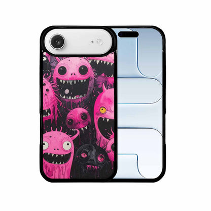 iPhone 17 Air Case — Black Pink Ink Monsters General Cartoon, Personalized Phone Case