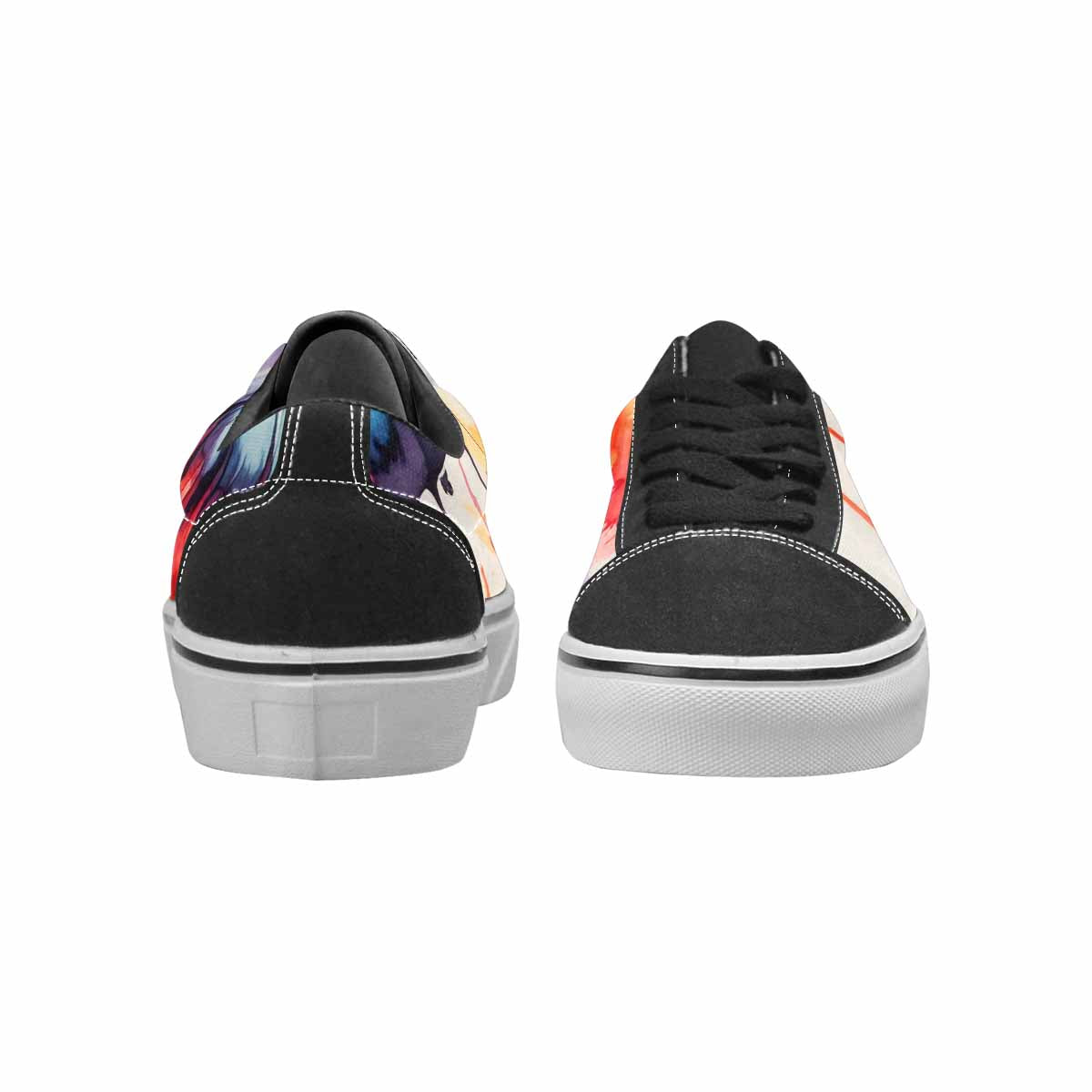 WOMEN'S Tie Lace-Up Canvas Surreal Custom Shoes