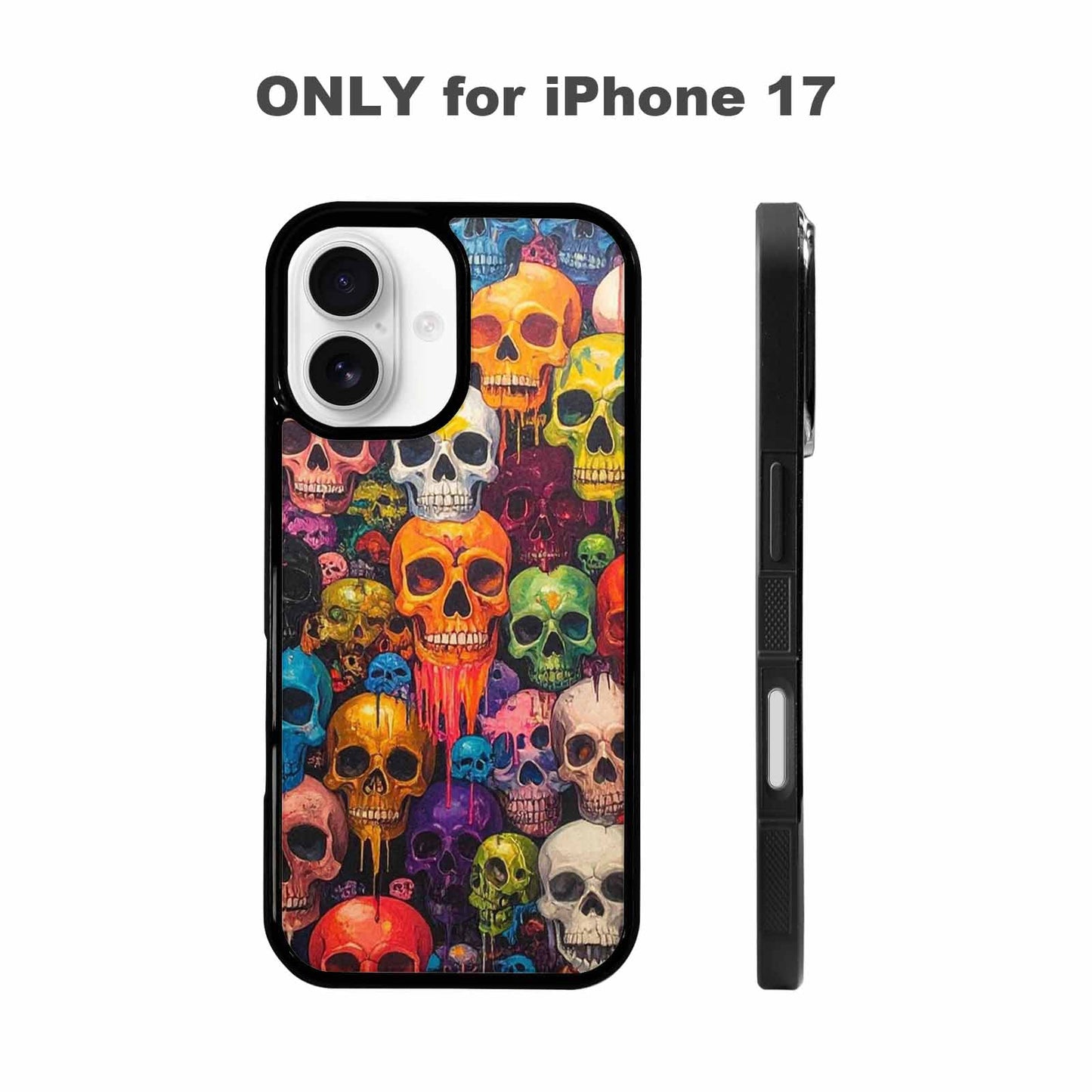 iPhone 17 Case — Skulls (general) Skulls Pattern Gothic Skulls, Personalized Phone Case