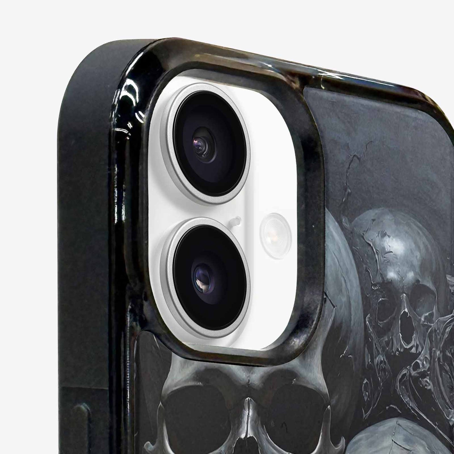 iPhone 16 Plus Case — Grey Dark Black And Grey Tones, Custom Print Case Cover