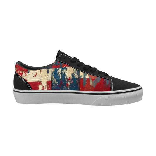 WOMEN'S American Flag Stars Canvas Lace-Up Y2K Custom Sneakers