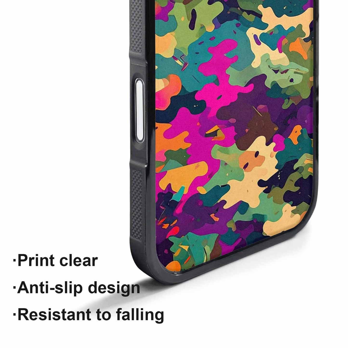 iPhone 17 Pro Max Case — Small Military Camouflage Blotch Camo, Custom Print Case Cover